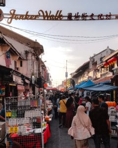 Jonker Walk, Straße in Melaka mit Ständen und vielen Menschen