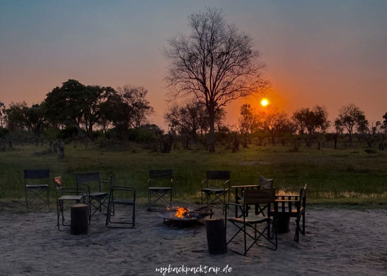 Botswana Sunset Okavango Delta