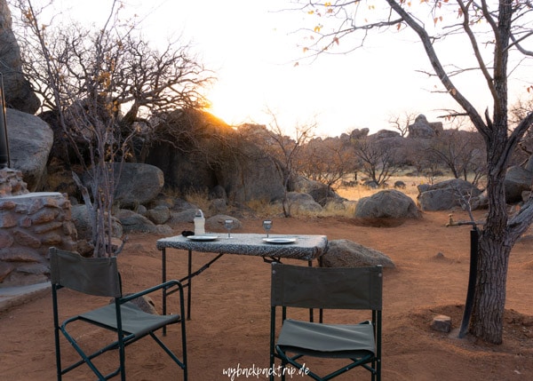 Hoada Campsite Damaraland Namibia Campingplatz