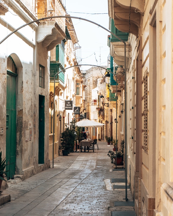 Gassen von Rabat auf Malta