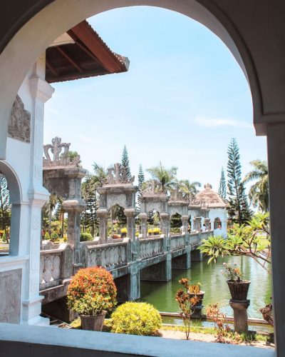 Taman Ujung Wasserpalast Bali Der Taman Ujung Wasserpalast an der Ostküste Balis