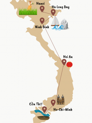 Vietnam_Rundreise_Route